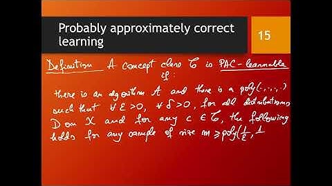 PAC learning: the framework