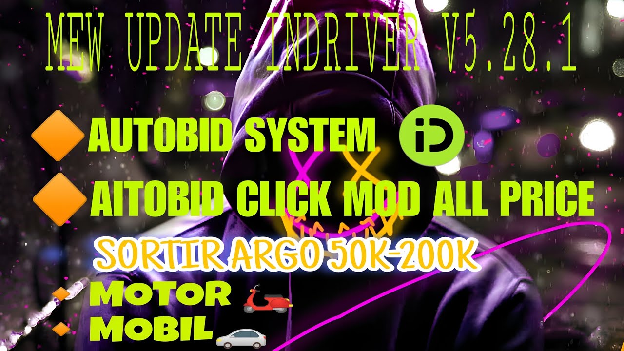 NEW UPDATE MOD INDRIVER V5.28.1 AUTOBID SYSTEM AUTOCLICK MOD AUTO CROOT ...