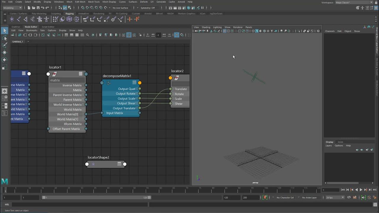 Maya Math - 10 - Matrix math with nodes - YouTube