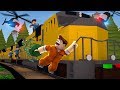 ESCAPE THE COPS ON A TRAIN!? (Roblox)