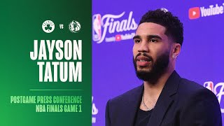 Jayson Tatum Postgame Press Conference | NBA Finals Game 1 vs. Dallas Mavericks