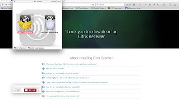 Mac Citrix Receiver Install