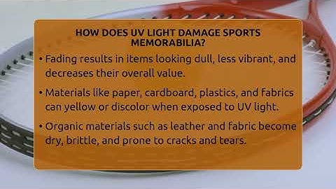 How Does UV Light Damage Sports Memorabilia? - The Memorabilia Zone