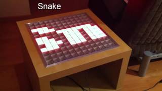 Interactive RGB LED Table from Ikea Lack side table