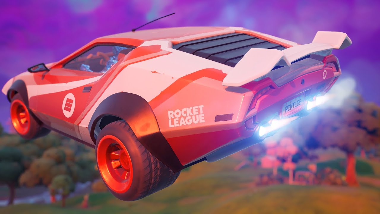 THE ROCKET LEAGUE LANDMARK AND CAR ARE BACK IN FORTNITE! (Fortnite X
