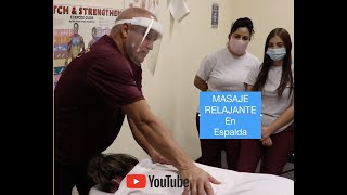 Como HACER Masaje Relajante en la ESPALDA