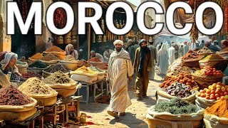 CASABLANCA MOROCCO, THE LARGEST CITY IN MOROCCO, EXPLORE AN AUTHENTIC MOROCCAN MARKET, 4K, المغرب
