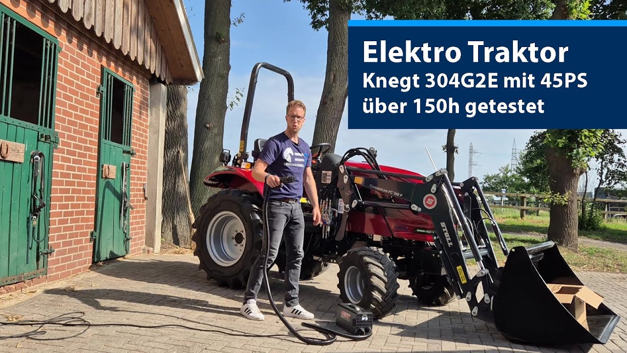 Elektro Kompakttraktor! Concept hat ihn 150h getestet: Knegt 304G2E