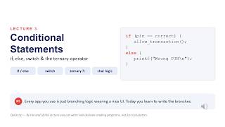 Conditional Statements in C