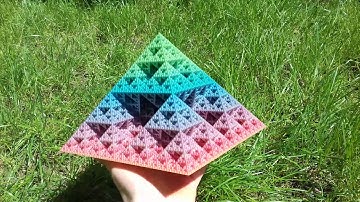 3D printed Sierpinski fractal pyramid