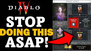 Diablo 4 - STOP Making these BIGGEST MISTAKES! | You will waste many many HOURS!