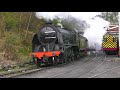 NYMR -  S15 No 825 and LH & JC No 29 'Peggy' run in at Grosmont within station limits after repairs.