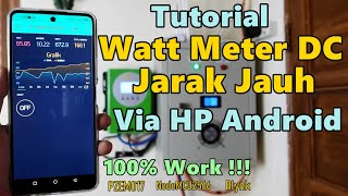 TUTORIAL CARA MEMBUAT MONITORING ENERGY DC SOLAR PANEL VIA WIFI HP ANDROID screenshot 3