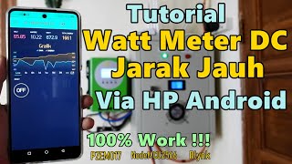 TUTORIAL CARA MEMBUAT MONITORING ENERGY DC SOLAR PANEL VIA WIFI HP ANDROID screenshot 1