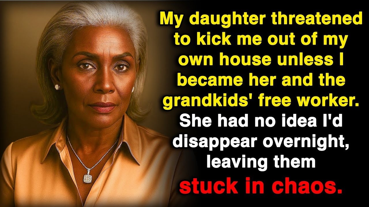 My daughter said she'd kick me out if I didn't become her unpaid worker!