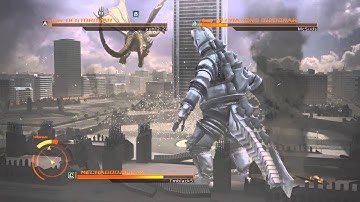GODZILLA PS4 versus mode : MechaGodzilla 2 vs. Mecha King Ghidorah vs. Destroyah