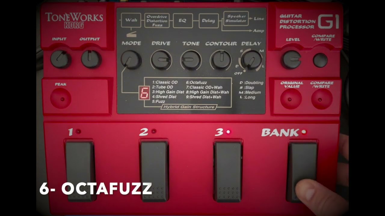 KORG G1 Distortion 90s名機 YouTube