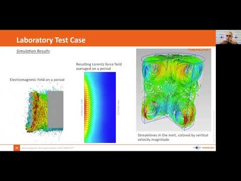 Electromagnetic Stirring Simulation with THERCAST®  | G. Puaux, Transvalor - video from Transvalor