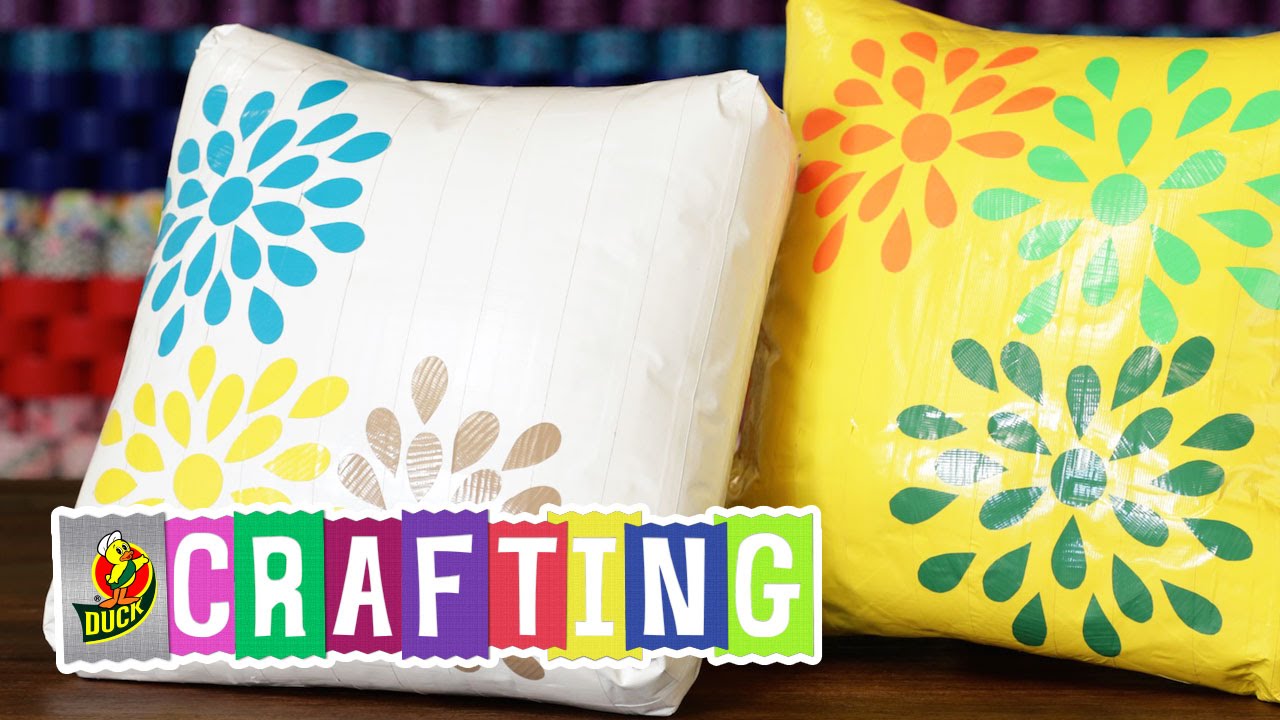 How to Craft a Duct Tape Decorative Pillow 