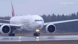 Emirates B77W Takeoff Details Of The Powerful Ge90 Engines