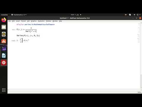 TAYLOR SERIES IN MATHEMATICA