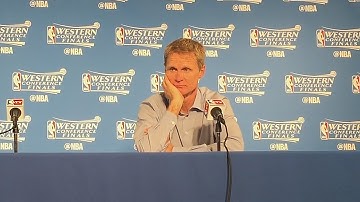 Steve Kerr Postgame Interview | Thunder vs Warriors | Game 1 | May 16, 2016 | 2016 NBA Playoffs