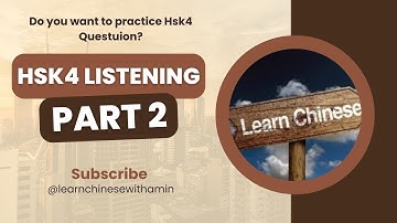 Hsk4 Workbook Lesson 1 Listening Part 2 | Learn Chinese With Amin