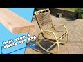 Making A Rocking Chair From A Single 2x6 (and some rope) |Woodworking