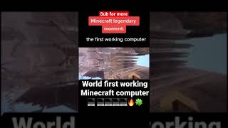 World first working Minecraft computer unbelievable 😳😳😳😳👑🍀🔥 #minecraft #dream