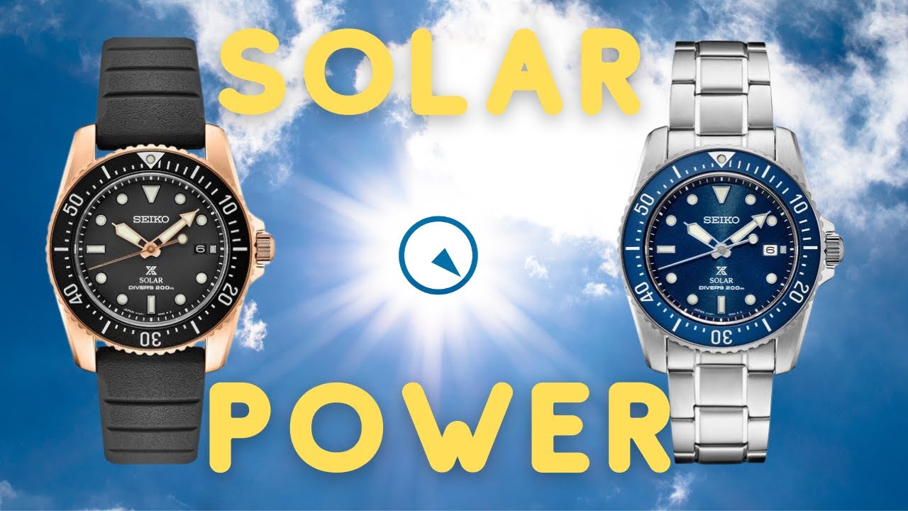 and "light" - Seiko 38mm Solar Divers - YouTube