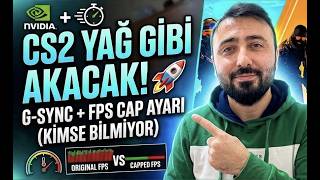 CS2 YAĞ GİBİ AKIYOR! | NVIDIA FPS CAP & G-SYNC Rehberi #cs2 #nvidia #fpsboost