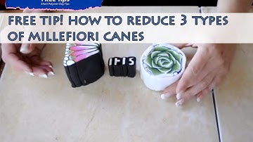 PolyPediaOnlineTV by Iris Mishly - Part 1 - Reducing 3 types of polymer clay canes tutorial