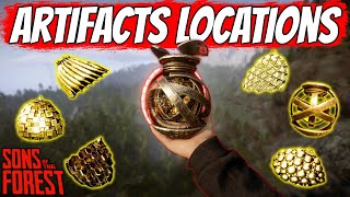 How To Find All Artifact Pieces In Sons Of The Forest 1.0 ( Activating)