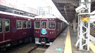 阪急6000系6050Fワンハンドル40周年車 十三駅発車