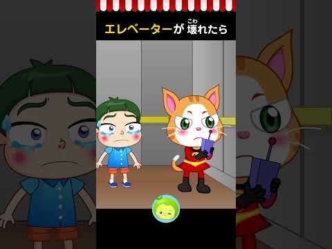エレベーターがこわれたら | 子供向けサバイバル | まめきゅん #子供向け #shorts