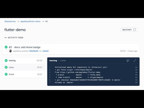 Drone CI/CD 新版 UI 介紹 (1.0 版本)