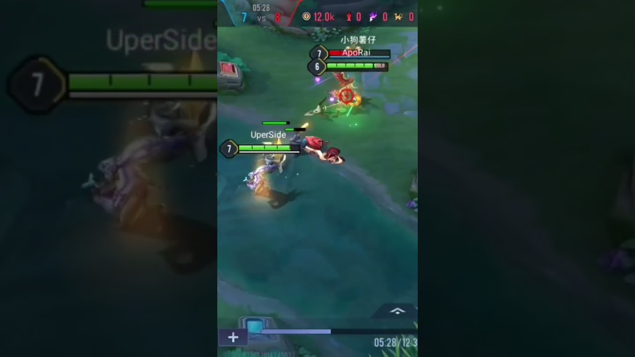 Hayate vs Lauriel fight in AoV