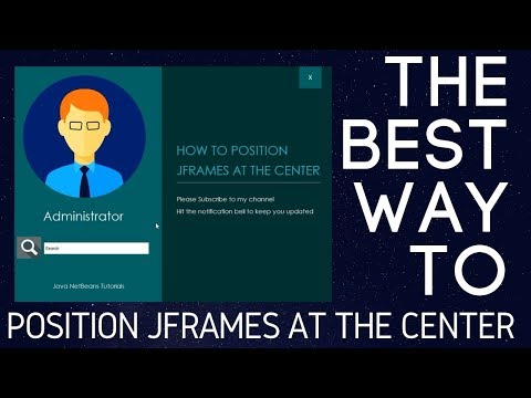 Center JFrames Java Netbeans | Easiest Way