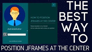 Center JFrames Java Netbeans | Easiest Way