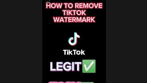 HOW TO REMOVE WATERMARK ON TIKTOK VIDEOS | EASY AND QUICK GUIDE✅