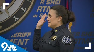Denver Sheriff Department swears-in first Latina to achieve rank of major