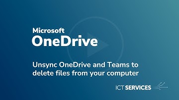 Microsoft OneDrive - Unsync OneDrive and Teams to delete files from your computer