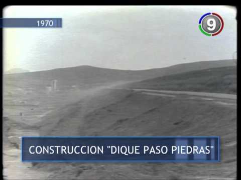 Canal 9 Bahía Blanca - Construcción  del Dique Paso Piedras etapa final año 1970