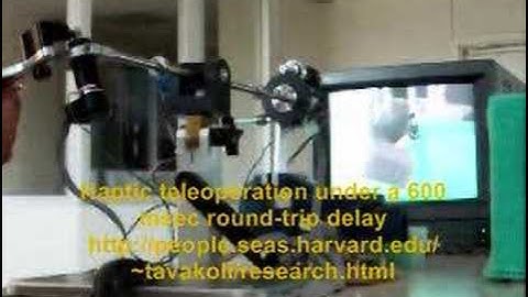 Master-slave haptic teleoperation under delay