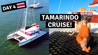 COSTA RICA ROAD TRIP 🇨🇷  Tamarindo Sunset Cruise + Snorkeling | Vero and Justin (Travel vlog video)