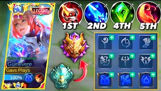 TOP 1 GLOBAL GUINEVERE EMBLEM SET AND BUILD NEW META 2023 (MUST TRY) | MLBB