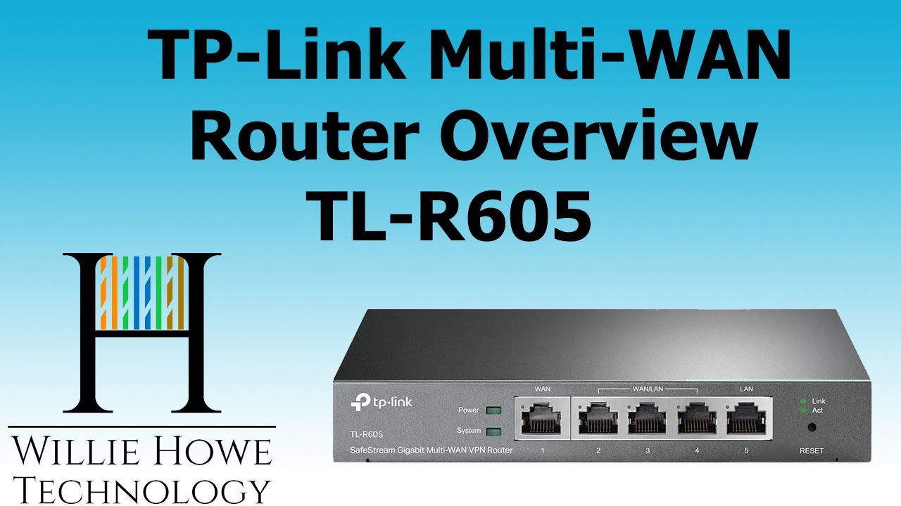 TP-Link TL-R605 Multi WAN Router Overview - YouTube