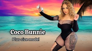 Coco Bunnie 💯 Highly Renowned For Having Curvesious Physique | American Plus Size Model | Bio,