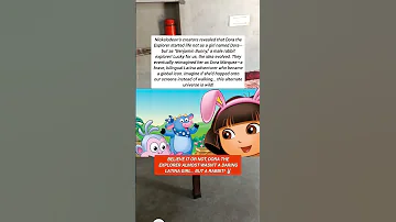 Dora Was Nearly A Bunny You Won T Believe Her Original Design DoraTheExplorer 