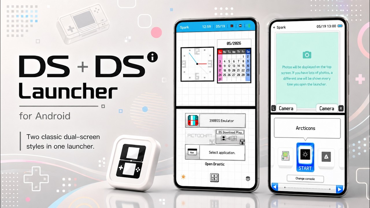 DS & DSi Launcher for Android - Retro Handheld Home Screen
